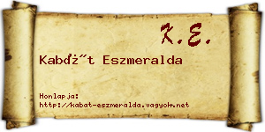 Kabát Eszmeralda névjegykártya